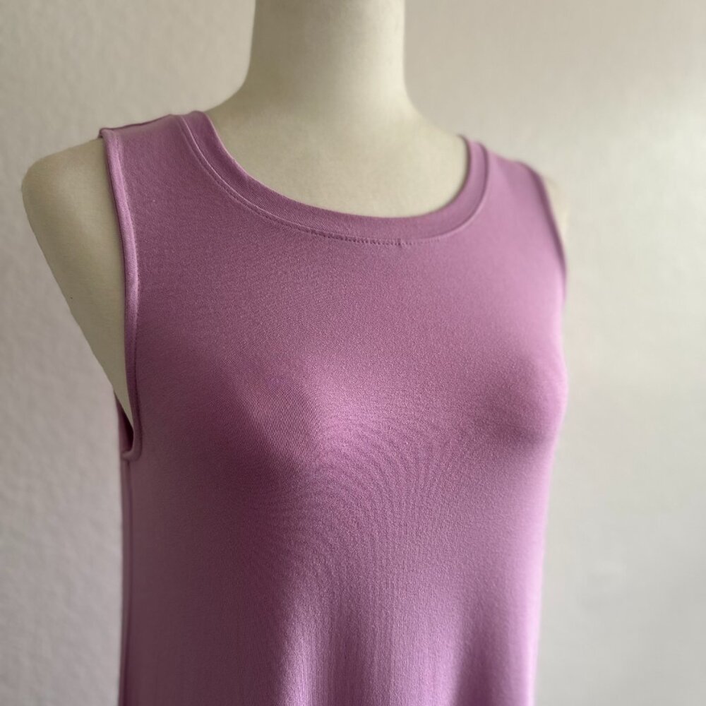 Time and Tru Women's Lilac Sleeveless Knit Swing Dress - Small